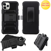 Armor Stand Protector Cover Combo (with Black Holster) for Apple iPhone 11 Pro - Black
