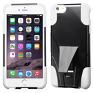 Asmyna Advanced Armor Stand Protector Cover for Apple iPhone 6s Plus/6 Plus - White Inverse