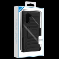 Asmyna Advanced Armor Stand Protector Cover Combo (with Black Holster) for Samsung Galaxy Note 10 (6.3) - Black / Black - (Duplicate Imported from WooCommerce)