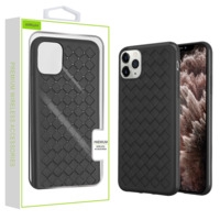 Airium Woven Grain Candy Skin Cover for Apple iPhone 11 Pro Max - Black