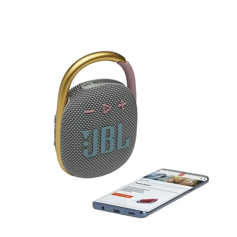 JBL Clip 4 - Portable Mini Bluetooth Speaker (GRAY)