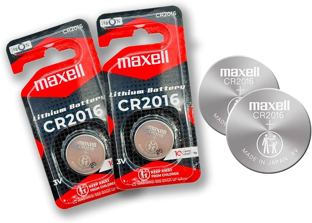 Maxell CR2016 Lithium Batteries - 1 Pack - 5 count