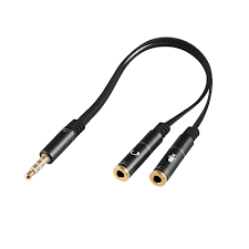 Argom Tech CABLE ADAPTER 3.5MM MALE TO DUAL 3.5MM FEMALE