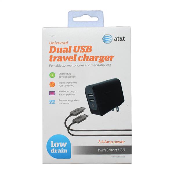 AT&T Dual USB Travel Charger