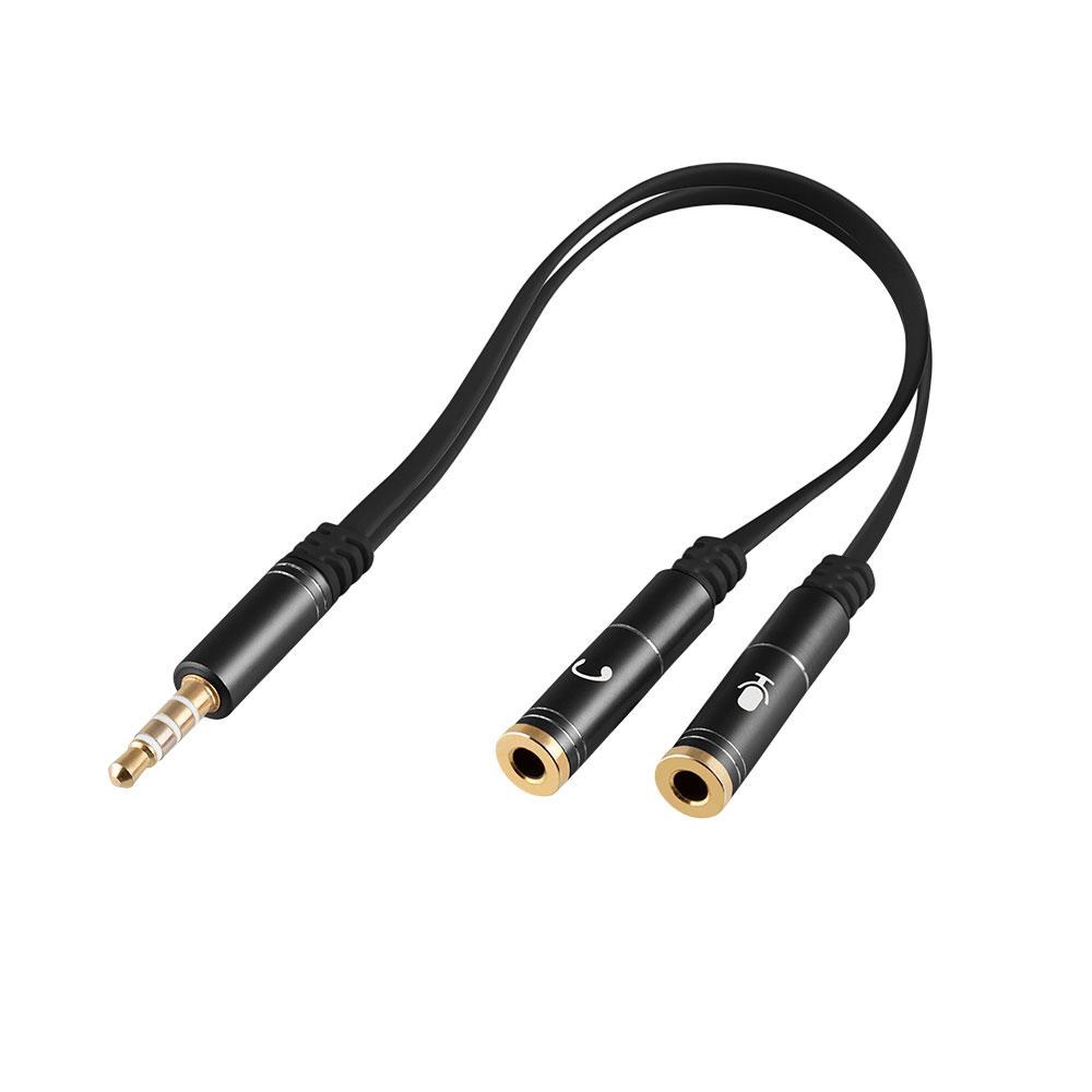 CABLE ADAPTER 3.5MM MALE TO DUAL 3.5MM FEMALE