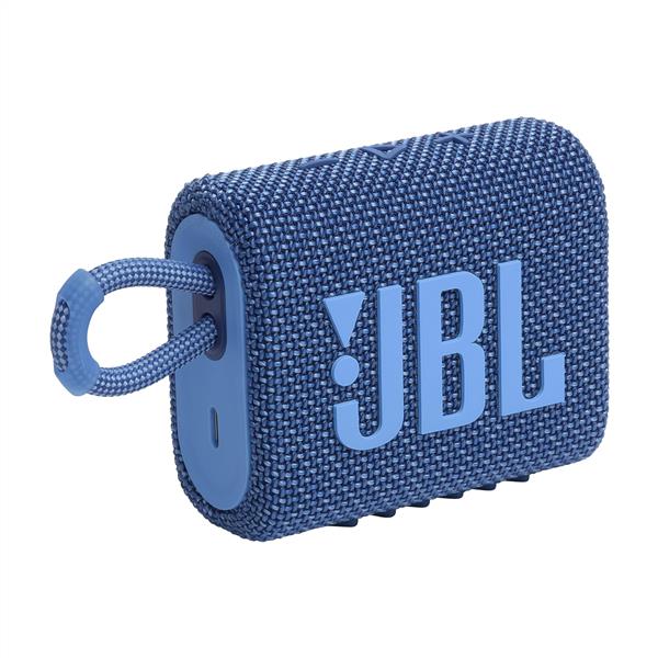 Jbl - Go 3 Eco Waterproof Bluetooth Speaker - Ocean Blue