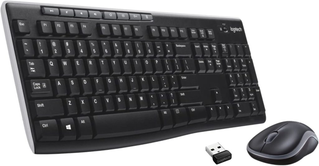 Logitech MK295 Wireless Mouse & Keyboard Combo with SilentTouch Technology - Graphite