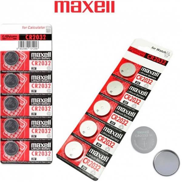 Maxell CR2032 Lithium Batteries - 1 Pack - 5 count