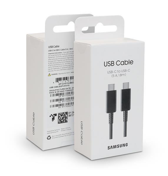 Samsung Type-C to Type-C 6ft Cable (5A), Black