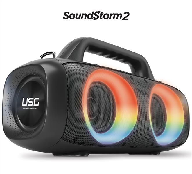 USG - SoundStorm2 - BOOM Wireless Party BOX Speaker with Lights