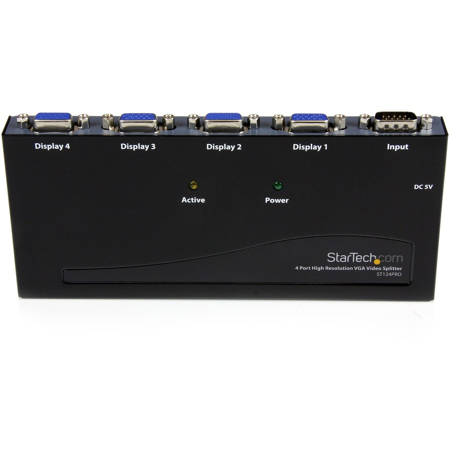 StarTech.com 4 Port High Resolution VGA Video Splitter - 300 MHz - VideoView Pro 47 Port High Resolution 300 MHz Video Splitter - Video splitter - 4 ports