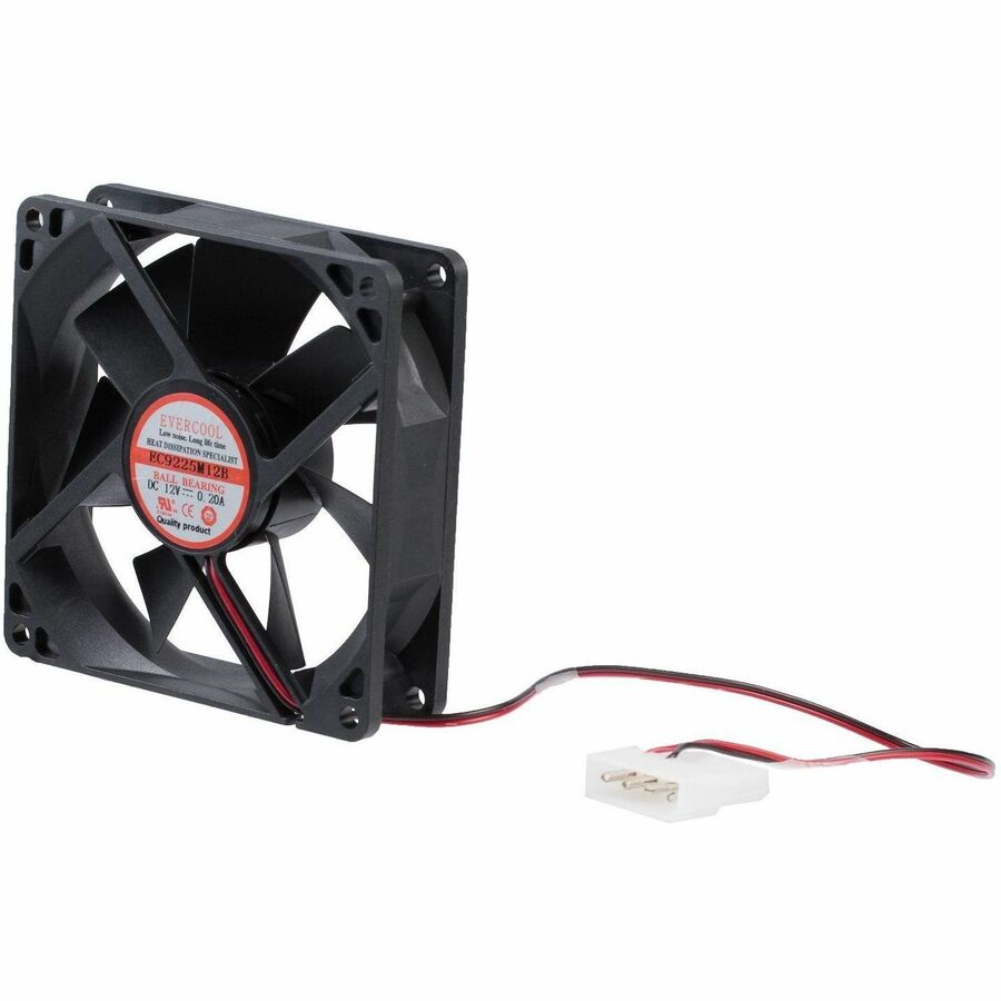 StarTech.com 92x25mm Dual Ball Bearing Computer Case Fan w/ LP4 Connector - 2200 rpm - Plastic Fan Enclosure