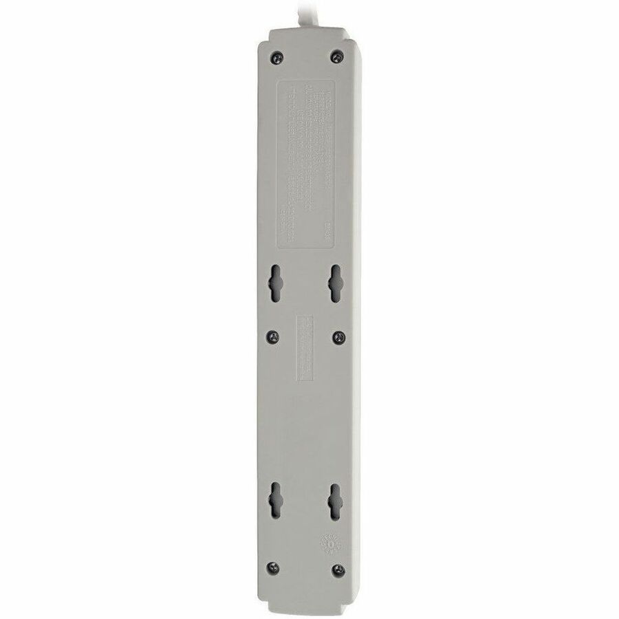 Eaton Tripp Lite Series Protect It! 6-Outlet Surge Protector, 4 ft. (1.22 m) Cord, 790 Joules, Diagnostic LED, Light Gray Housing