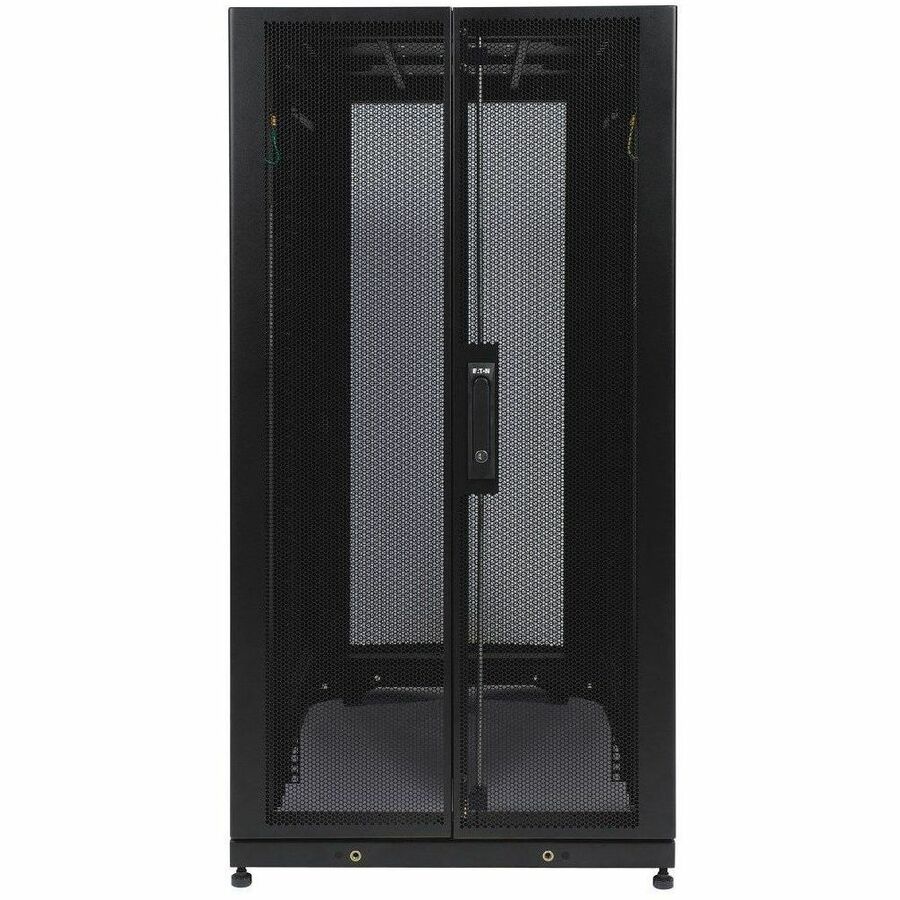 Eaton Tripp Lite Series 25U SmartRack Standard-Depth Half-Height Rack Enclosure, Doors, Side Panels, Shock Pallet