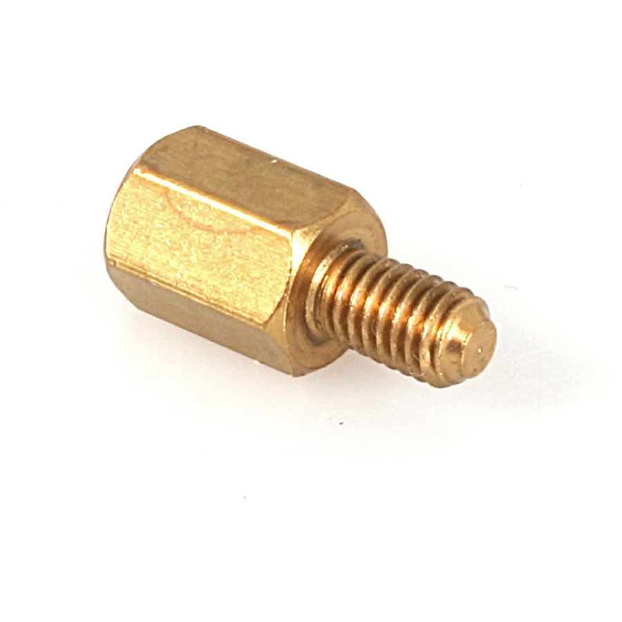 StarTech.com 6-32 Brass Motherboard Standoffs for ATX Computer Case - 15 Pack