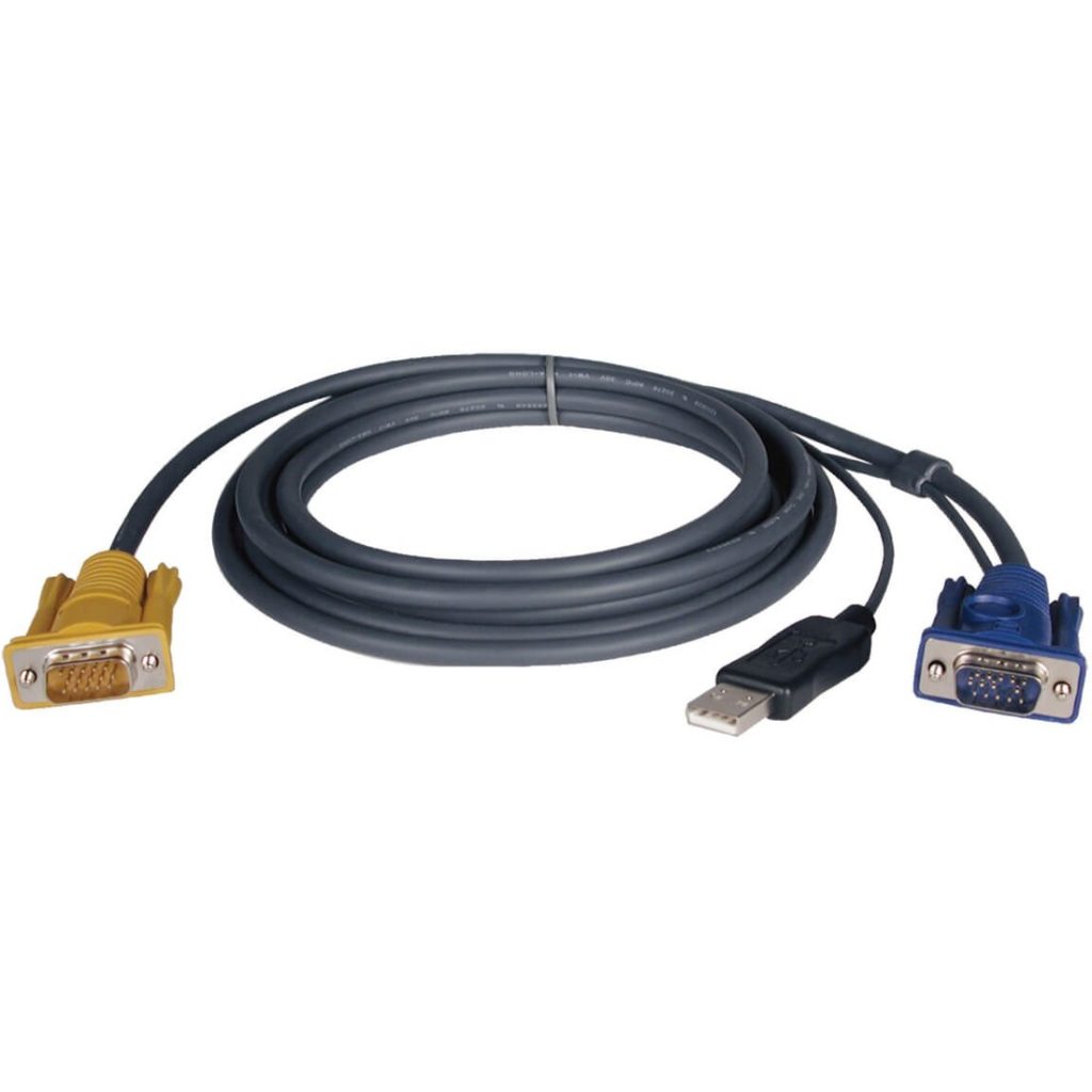 Tripp Lite by Eaton USB (2-in-1) Cable Kit for NetDirector KVM Switch B020-Series and KVM B022-Series, 19 ft. (5.79 m)