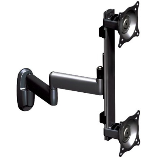 Chief Vertical Dual Arm Wall Mount - 2 Monitors - Black