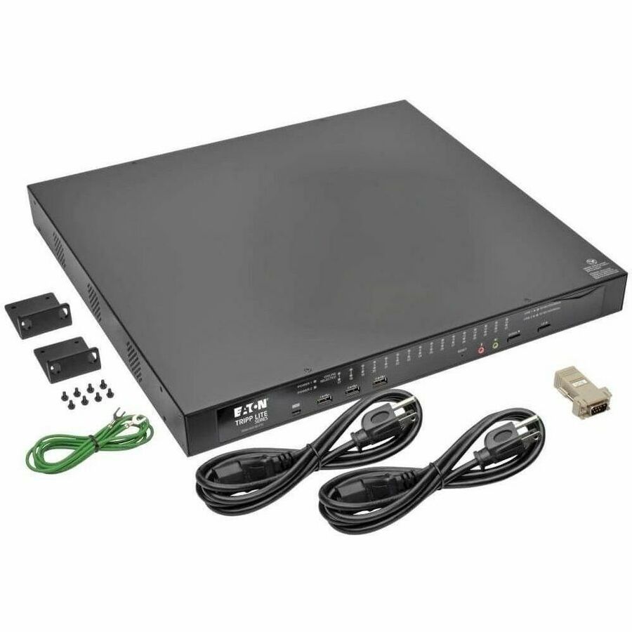 Eaton Tripp Lite Series NetDirector 32-Port Cat5 KVM over IP Switch - Virtual Media, 2 Remote + 1 Local User, 1U Rack-Mount, TAA