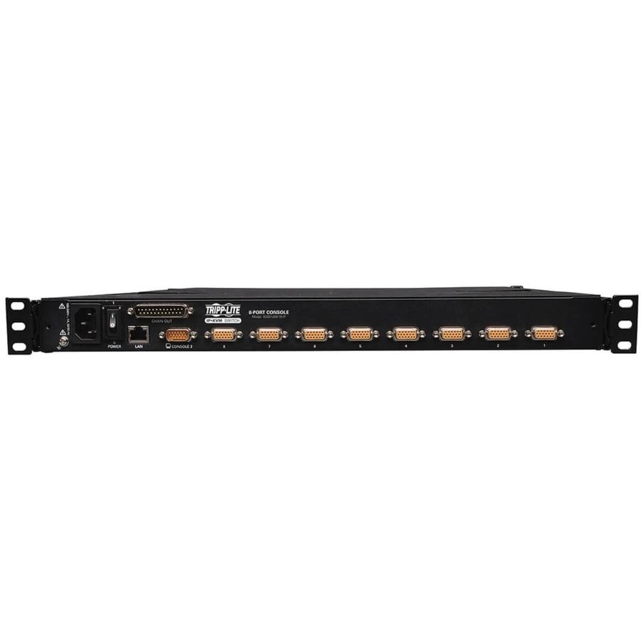 Tripp Lite by Eaton NetDirector 8-Port 1U Rack-Mount Console KVM Switch with 19-in. LCD and IP Remote Access, TAA