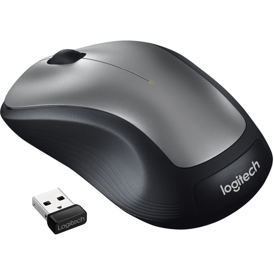 Logitech M310 Wireless Mouse, 2.4 GHz with USB Nano Receiver, 1000 DPI Optical Tracking, 18 Month Battery, Ambidextrous, Compatible with PC, Mac, Laptop, Chromebook (SILVER)