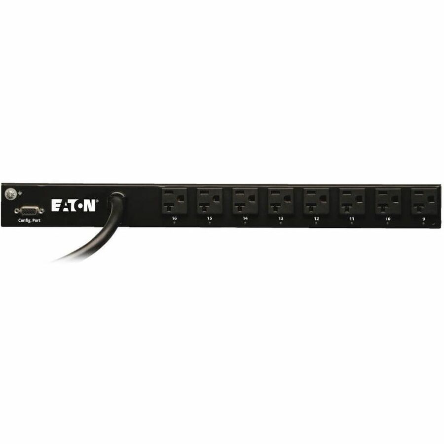 Eaton 1.9kW Single-Phase Switched PDU - LX Interface, 120V Outlets (16 5-15/20R), L5-20P/5-20P Input, 12 ft. (3.66 m) Cord, 1U Rack-Mount, TAA