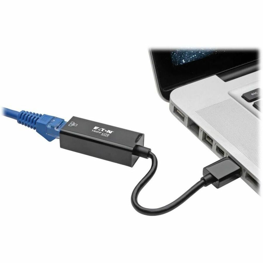 Eaton Tripp Lite Series USB 3.0 to Gigabit Ethernet NIC Network Adapter - 10/100/1000 Mbps, Black