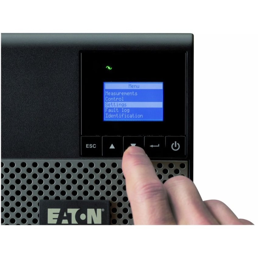 Eaton 5P 1550VA 1100W 230V Line-Interactive UPS, C14 Input, 8 C13 Outlets, True Sine Wave, Cybersecure Network Card Option, Tower - Battery Backup