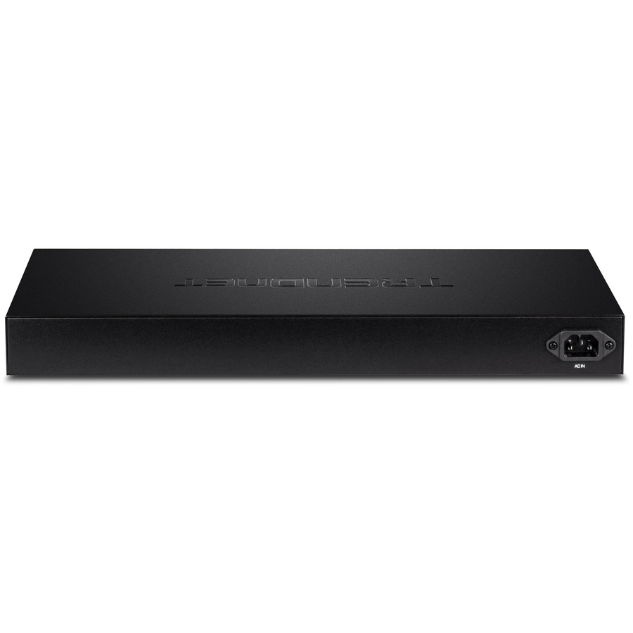 TRENDnet 20-Port Gigabit PoE+ Web Smart PoE+ Switch, 16 x Gigabit PoE+ Ports, 4 x Shared Gigabit Ports, Up To 30W Per Port, 185W Total Power Budget, Rack Mountable, Black, TPE-1620WS