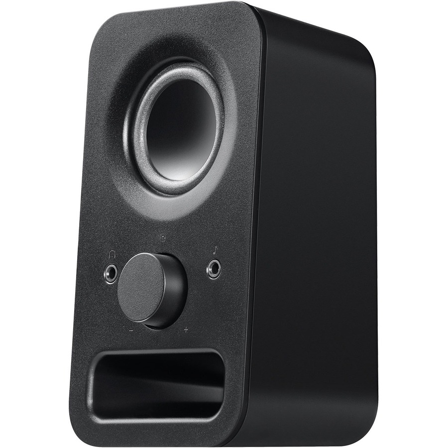 Logitech Multimedia Speakers Z150 with Clear Stereo Sound (Midnight Black, 3W RMS)