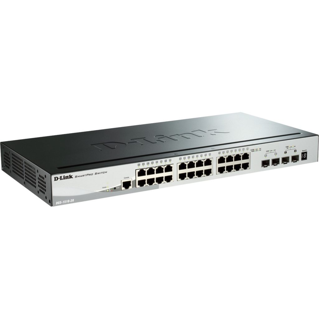 DGS-1510 Series Smart Managed 28-Port Gigabit Switch including 4 10GbE SFP+ Ports