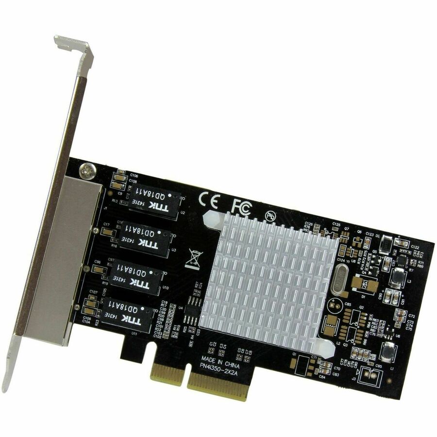 StarTech.com 4-Port Gigabit Ethernet Network Card - PCI Express, Intel I350 NIC - Quad Port PCIe Network Adapter Card w/ Intel Chip