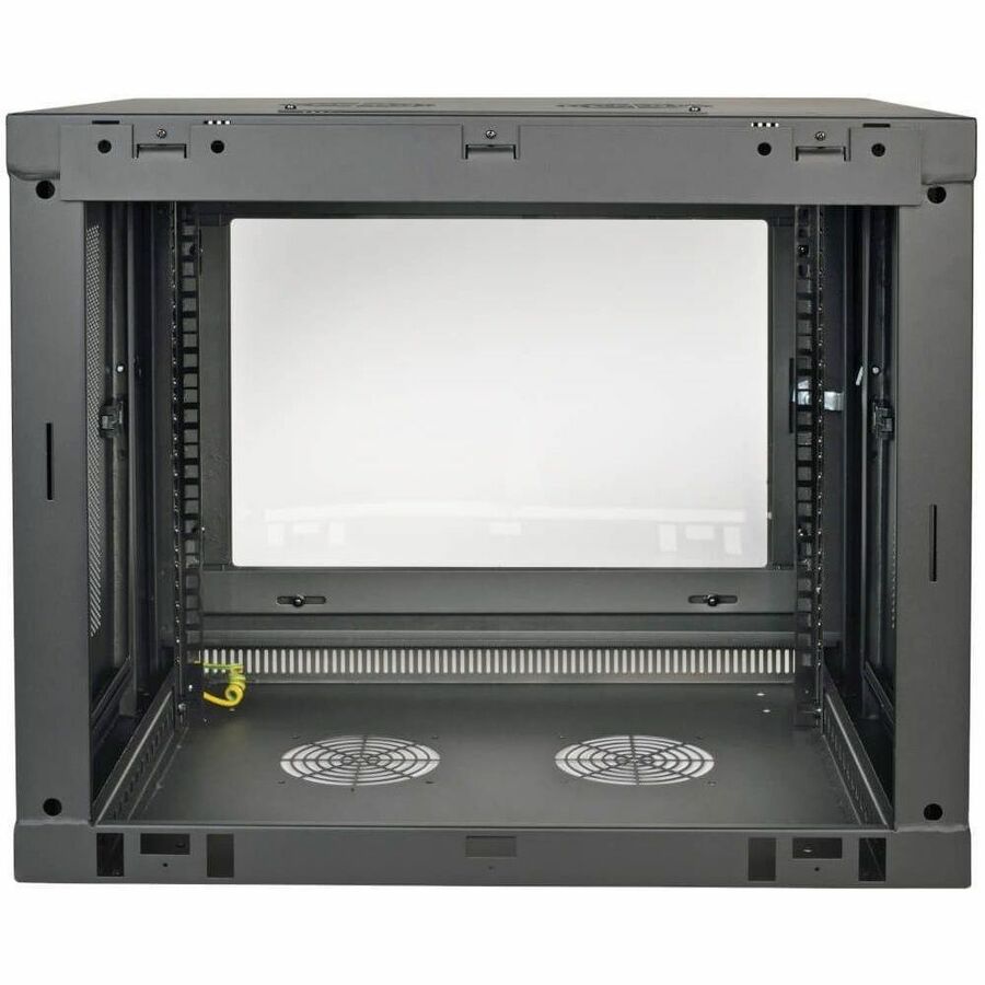 Eaton Tripp Lite Series SmartRack 9U Low-Profile Switch-Depth Wall-Mount Mini Rack Enclosure, Clear Acrylic Window