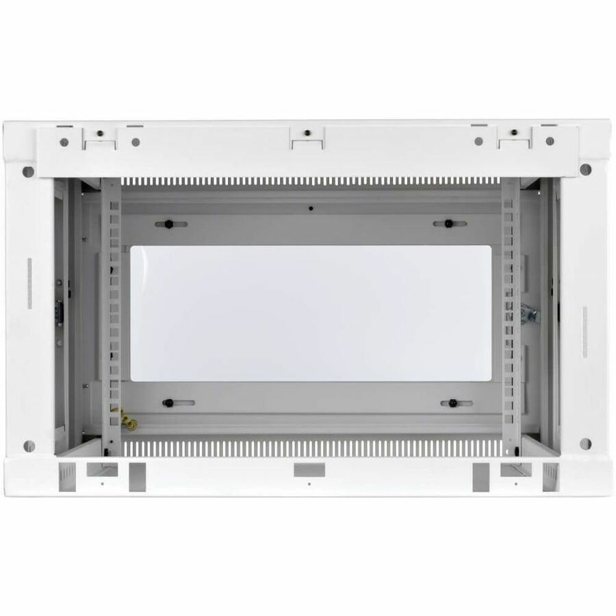 Eaton Tripp Lite Series SmartRack 6U Low-Profile Switch-Depth Wall-Mount Mini Rack Enclosure, Clear Acrylic Window, White