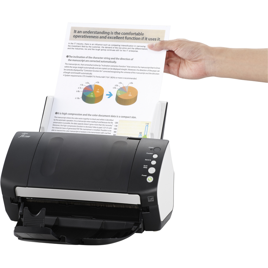 Fujitsu fi-7140 Robust General Office Desktop Color Duplex Document Scanner with Auto Document Feeder (ADF)