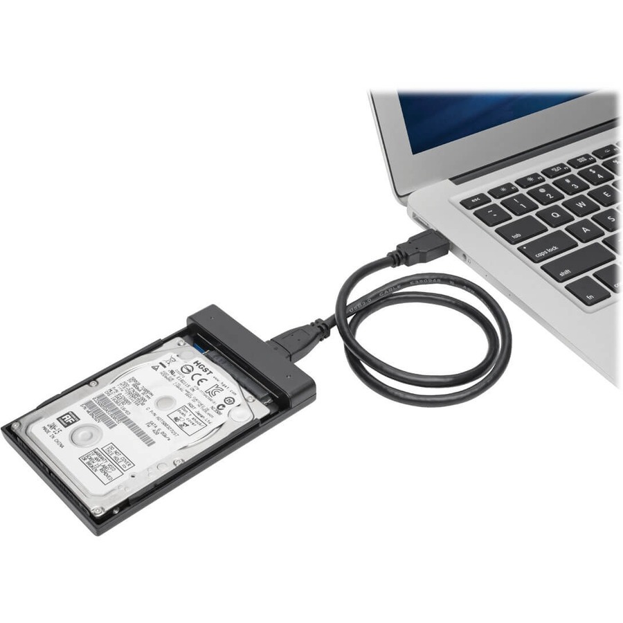 Tripp Lite by Eaton USB 3.0 SuperSpeed External 2.5 in. SATA Hard Drive Enclosure with Built-In Cable and UASP Support