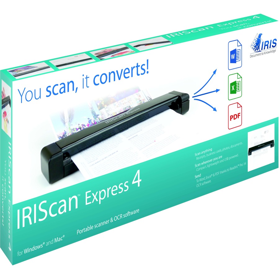 IRIS Iriscan Express 4-Usb Portable Scanner That Scans Anything