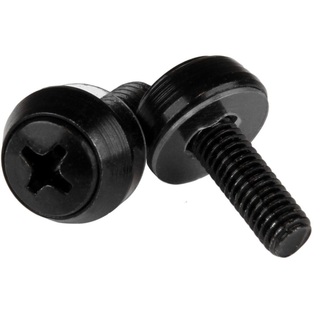 StarTech.com M5 x 12mm - Screws - 50 Pack, Black - M5 Mounting Screws for Server Rack & Cabinet