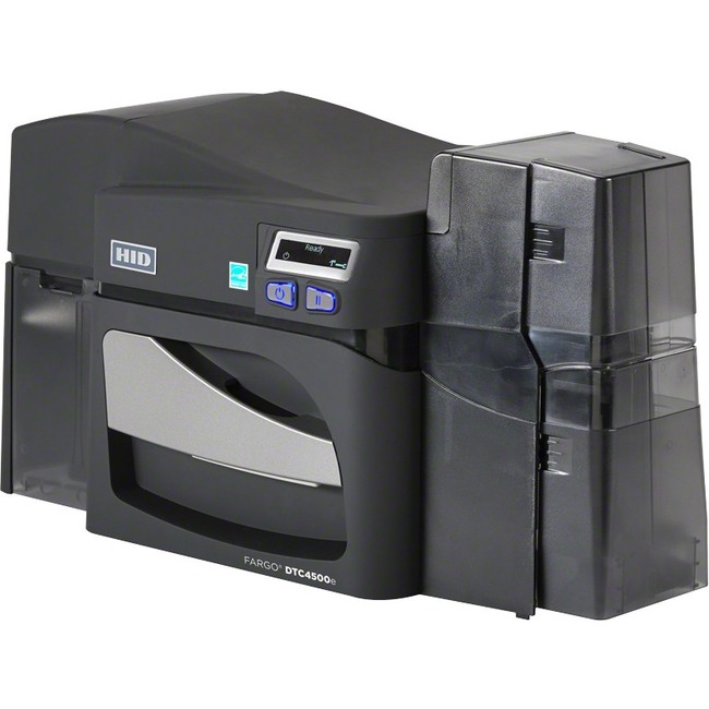 Fargo DTC4500E Double Sided Desktop Dye Sublimation/Thermal Transfer Printer - Monochrome - Card Print - USB