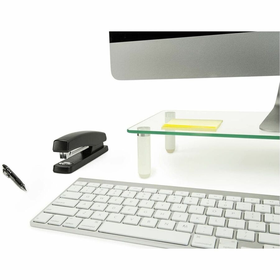 Mount-It! Ergonomic Glass Monitor & Laptop Desk Riser