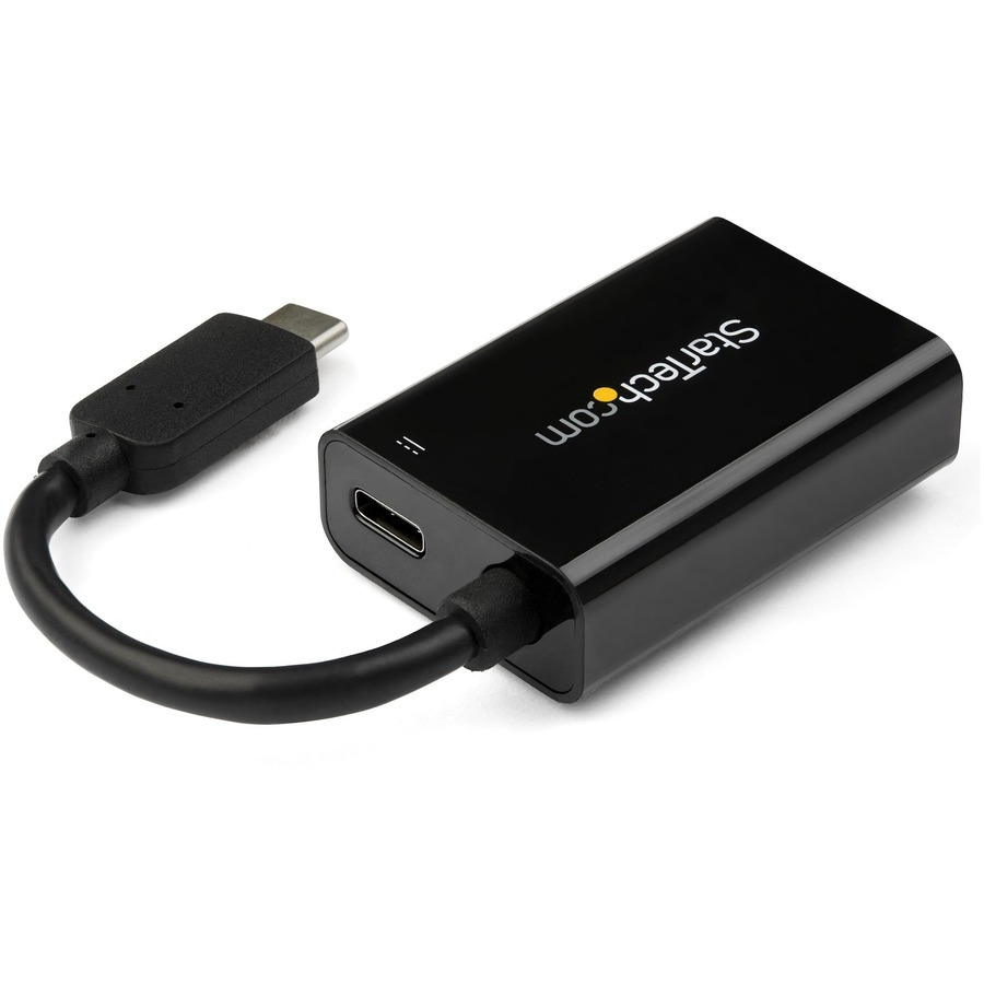 StarTech.com USB C to VGA Adapter with 60W Power Delivery Pass-Through - 1080p USB Type-C to VGA Video Converter w/ Charging - Black