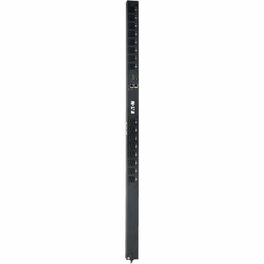 Eaton 1.4kW Single-Phase Switched PDU - LX Interface, 120V Outlets (16 5-15R), 10 ft. (3.05 m) Cord with 5-15P, 0U, TAA