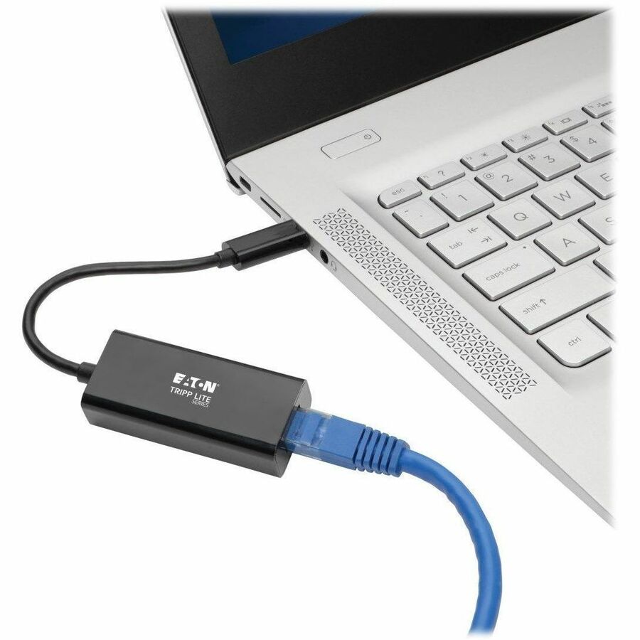 Eaton Tripp Lite Series USB-C to Gigabit Network Adapter with Thunderbolt 3 Compatibility - Black