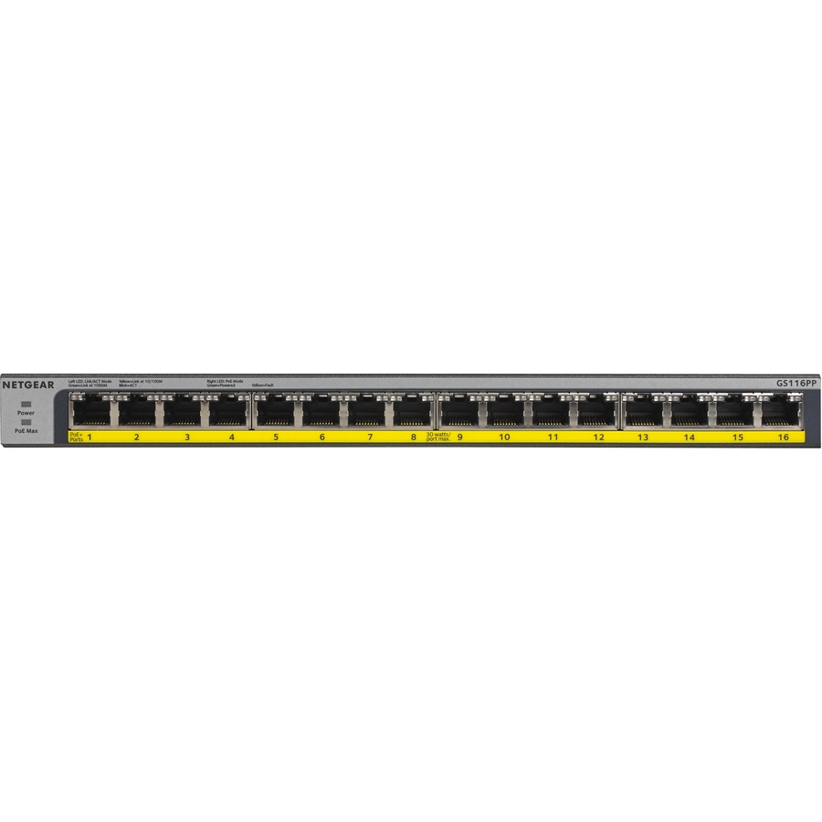 Netgear 16-Port 183W PoE/PoE+ Gigabit Ethernet Unmanaged Switch