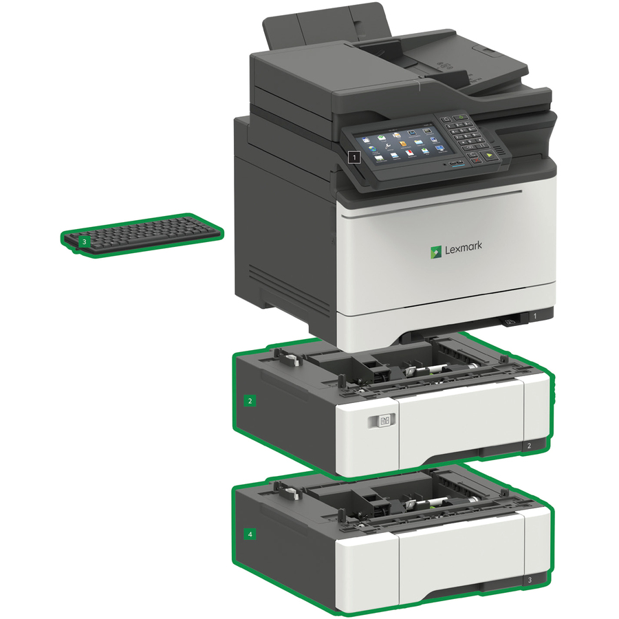 Lexmark CX625ade Laser Multifunction Printer - Color