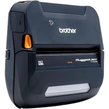 Brother RuggedJet RJ4250WBL Mobile Direct Thermal Printer - Monochrome - Portable - Label/Receipt Print - USB - Bluetooth - Wireless LAN - Near Field Communication (NFC) - Battery Included