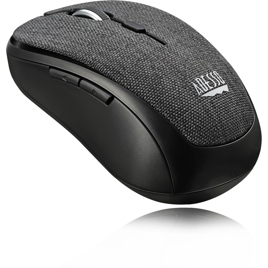 Adesso iMouse S80B - Wireless Fabric Optical Mini Mouse (Black)