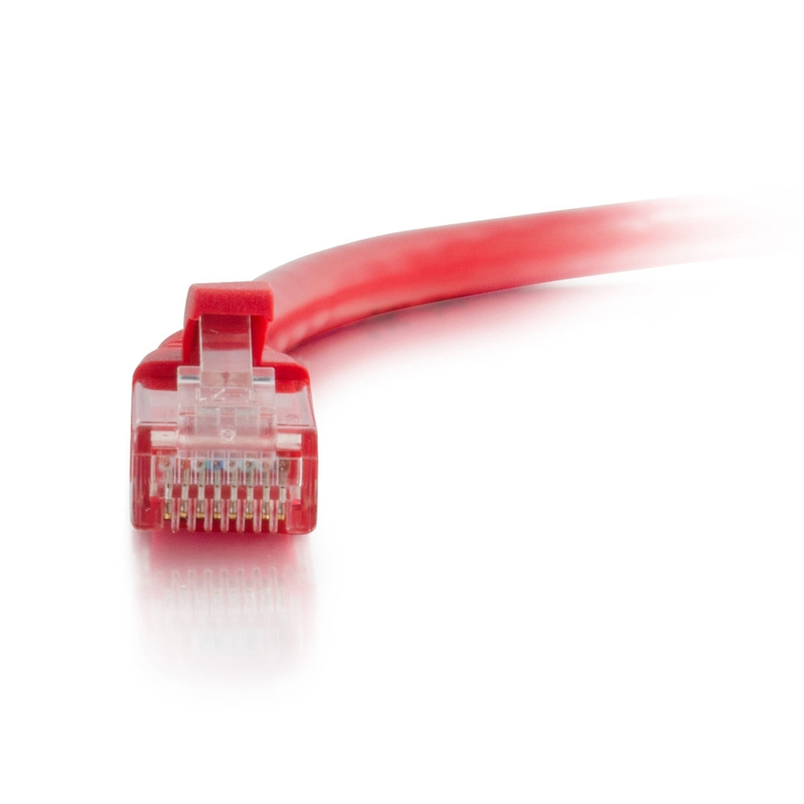 C2G 5ft Cat6a Snagless Unshielded (UTP) Ethernet Cable - Cat6a Network Patch Cable - PoE - Red