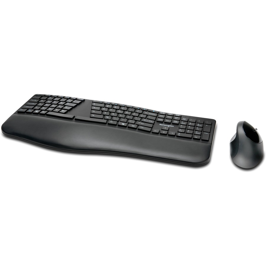 Kensington Pro Fit Ergo Wireless Keyboard and Mouse-Black