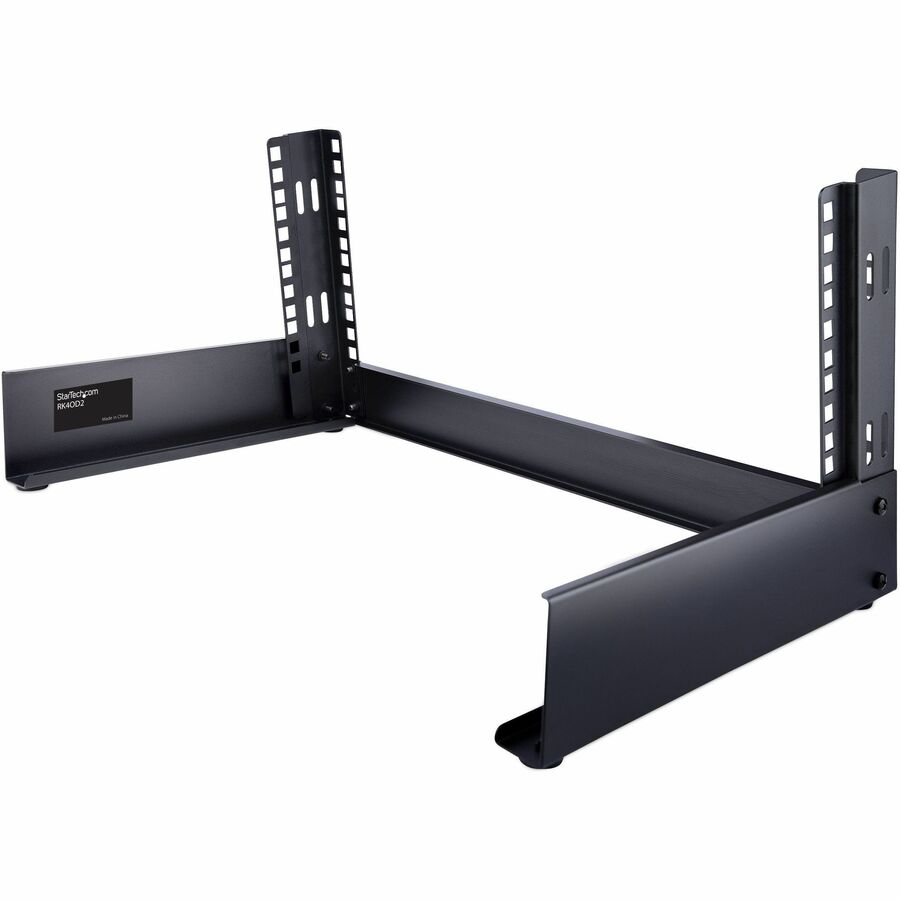 StarTech.com 2-Post 4U Desktop Server Rack, Open Frame 19in Network Rack, Small Home/Office Rack for AV / Studio / Data / IT Equipment