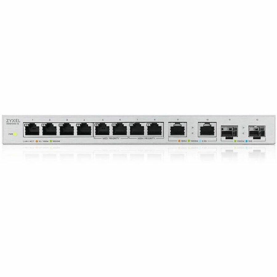 ZYXEL 12-Port Unmanaged Multi-Gigabit Switch with 2-Port 2.5G and 2-Port 10G SFP+